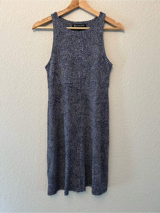 Athleta Dresses & Skirts - ATHLETA SANTORINI THERA DRESS NAVY BLUE/ WHITE SIZE XS
